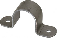 Empire - 1-1/4 Pipe, Carbon Steel, Pipe or Tube Strap - 2 Mounting Holes - Exact Tooling