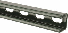 Empire - 10' Long x 1-5/8" Wide x 1-5/8" High, 12 Gauge, Carbon Steel, Punched Framing Channel & Strut - Green Painted - Exact Tooling