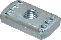 Empire - 3/8" Rod, Electro Galvanized Carbon Steel Strut Nut - Used for Attaching Hanger Rod or Other Accessories to Strut - Exact Tooling