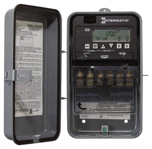 Intermatic - 1 min Outdoor Digital Electronic Timer Switch - 28 On/Off, 120/208/240/277 VAC, 50/60 Hz, - Exact Tooling