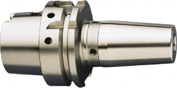 HAIMER - 8mm Hole Diam, HSK63A Taper Shank Shrink Fit Tool Holder & Adapter - 130mm Projection, 21mm Nose Diam, 36mm Clamping Depth, 25,000 RPM - Exact Tooling