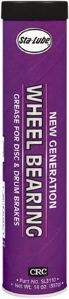 CRC - 14 oz Cartridge Lithium Complex Gel Paste Grease - Amber, Nonflammable, 325°F Max Temp, NLGIG 2, - Exact Tooling