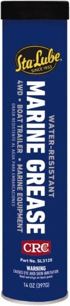 CRC - 14 oz Cartridge Aluminum Complex Gel Paste Grease - Blue, Nonflammable, 325°F Max Temp, NLGIG 2, - Exact Tooling