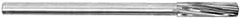 Alvord Polk - 31/32" High Speed Steel 10 Flute Chucking Reamer - Spiral Flute, 3/4" Straight Shank, 2-5/8" Flute Length, 10" OAL - Exact Tooling