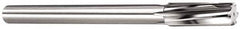 Made in USA - 7/8" Carbide-Tipped 6 Flute Chucking Reamer - Spiral Flute, 3/4" Straight Shank, 2-5/8" Flute Length, 10" OAL - Exact Tooling