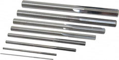 Value Collection - 1/32" to 1/4", Chucking Reamer Set - Straight Flute, Right Hand Cut, 8 Pieces - Exact Tooling