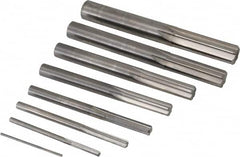 Value Collection - 1/16" to 1/2", Chucking Reamer Set - Straight Flute, Right Hand Cut, 8 Pieces - Exact Tooling