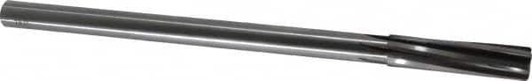 Made in USA - 1/2" Carbide-Tipped 6 Flute Chucking Reamer - Spiral Flute, 7/16" Straight Shank, 2" Flute Length, 8" OAL - Exact Tooling
