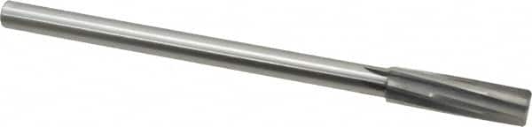 Made in USA - 9/16" Carbide-Tipped 6 Flute Chucking Reamer - Spiral Flute, 7/16" Straight Shank, 2" Flute Length, 8" OAL - Exact Tooling