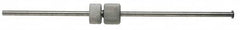 Made in USA - Satin Chrome, Micrometer Groove Checker - 6 Inch Overall Length, 1/8 Inch Rod Diameter, For Use with Starrett 440 Groove Depth Gages - Exact Tooling
