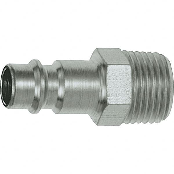 Dynabrade - Male NPT Pneumatic Hose Plug - Steel, 1/4" Body Diam - Exact Tooling