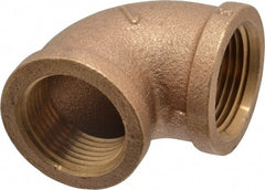 Merit Brass - Class 125, 1" Internal Pipe, Brass 90° Elbow - FNPT x FNPT - Exact Tooling