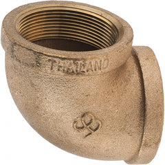 Merit Brass - Class 125, 2" Internal Pipe, Brass 90° Street Elbow - FNPT x FNPT - Exact Tooling