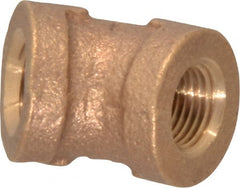 Merit Brass - Class 125, 1/8" Internal Pipe, Brass 45° Street Elbow - FNPT x FNPT - Exact Tooling
