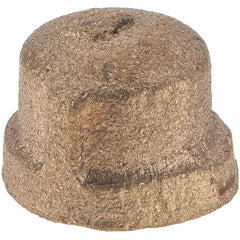 Merit Brass - Class 125, 1/8" Internal Pipe, Brass End Cap - FNPT - Exact Tooling