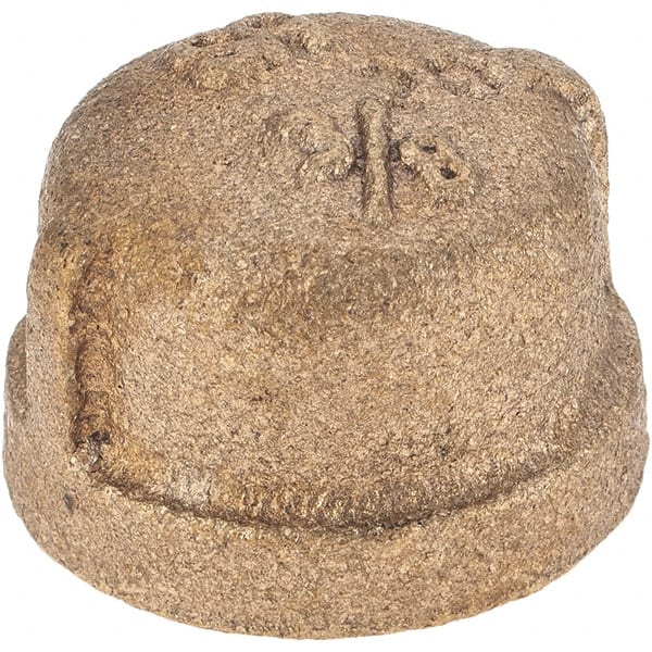 Merit Brass - Class 125, 3/8" Internal Pipe, Brass End Cap - FNPT - Exact Tooling