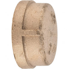 Merit Brass - Class 125, 2" Internal Pipe, Brass End Cap - FNPT - Exact Tooling