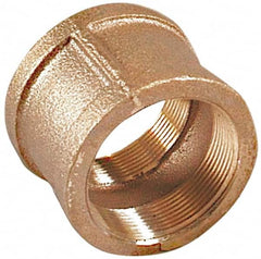 Merit Brass - Class 125, 1/2" Internal Pipe, Lead Free Brass Coupling - FNPT x FNPT - Exact Tooling