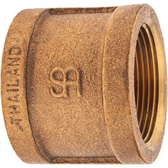 Merit Brass - Class 125, 1-1/2" Internal Pipe, Brass Coupling - FNPT x FNPT - Exact Tooling
