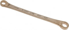 Ampco - 7/16" x 1/2" 12 Point Offset Box Wrench - Double End, 7-3/4" OAL, Aluminum Bronze - Exact Tooling