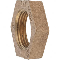 Merit Brass - Class 125, 3/4" Internal Pipe, Brass Locknut - FNPT - Exact Tooling