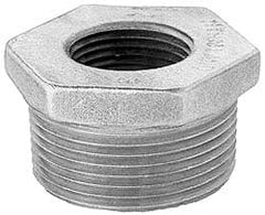 Merit Brass - Class 125, 1/2 x 3/8" Internal Pipe, Lead Free Brass Hex Bushing - MNPT x FNPT - Exact Tooling