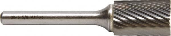 M.A. Ford - 1.6mm Cut Diam, 3mm Shank Diam, Cylinder with End Cut Head Single Cut Burr - Carbide, End Cut End, 6mm LOC, 38mm OAL - Exact Tooling