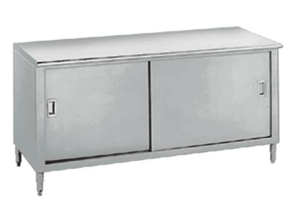 Eagle MHC - Enclosed Worktable - Stainless Steel Top, 72" Wide x 35-1/2" High - Exact Tooling