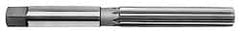 Made in USA - 19/32" Diam, Straight Shank, 3-3/8" Flute, Hand Reamer - Straight Flute, 6-3/4" OAL, Right Hand Cut, High Speed Steel - Exact Tooling