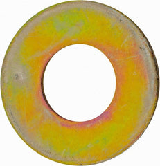 Value Collection - 1-3/8" Screw, Grade 8 Alloy Steel USS Flat Washer - 1.493" ID x 2.78" OD, 0.213" Thick, Zinc Yellow Dichromate Finish - Exact Tooling