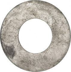 Value Collection - 1-1/2" Screw, Grade 2 Steel USS Flat Washer - 1.615" ID x 3.545" OD, 0.213" Thick, Galvanized Finish - Exact Tooling