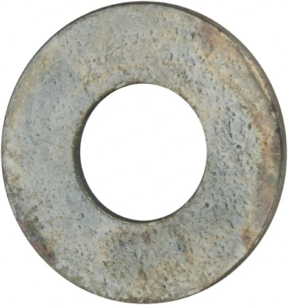 Value Collection - #3 Screw, Grade 2 Steel SAE Flat Washer - 7/64" ID x 1/4" OD, 0.035" Thick, Zinc-Plated Finish - Exact Tooling