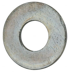 Value Collection - #3 Screw, Grade 2 Steel SAE Flat Washer - 7/64" ID x 1/4" OD, 0.035" Thick, Zinc-Plated Finish - Exact Tooling