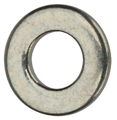 Value Collection - #5 Screw, Grade 2 Steel SAE Flat Washer - 9/64" ID x 9/32" OD, 0.03" Thick, Zinc-Plated Finish - Exact Tooling