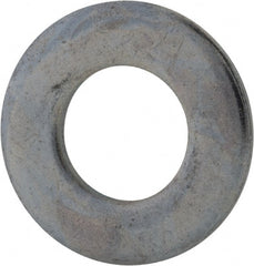 Value Collection - 7/16" Screw, Grade 2 Steel SAE Flat Washer - 15/32" ID x 59/64" OD, 0.08" Thick, Zinc-Plated Finish - Exact Tooling