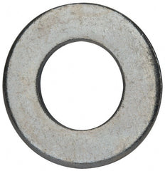 Value Collection - 1" Screw, Grade 2 Steel SAE Flat Washer - 1-1/16" ID x 2" OD, 0.16" Thick, Zinc-Plated Finish - Exact Tooling