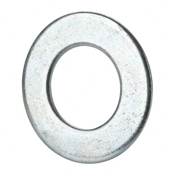 Value Collection - 1-3/8" Screw, Grade 2 Steel SAE Flat Washer - 1-7/16" ID x 2-3/4" OD, 0.213" Thick, Zinc-Plated Finish - Exact Tooling