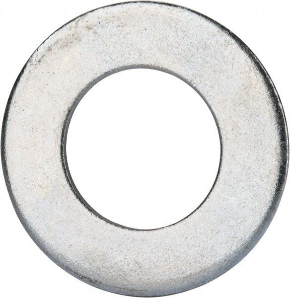 Value Collection - 1-1/2" Screw, Grade 2 Steel SAE Flat Washer - 1-9/16" ID x 3" OD, 0.16" Thick, Zinc-Plated Finish - Exact Tooling