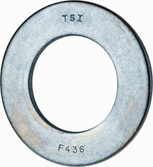 Value Collection - 2" Screw, Grade 2 Steel SAE Flat Washer - 2-1/8" ID x 3-3/4" OD, 0.201" Thick, Zinc-Plated Finish - Exact Tooling