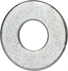 Value Collection - 9/16" Screw, Grade 2 Steel USS Flat Washer - 0.62" ID x 1.499" OD, 0.132" Thick, Zinc-Plated Finish - Exact Tooling