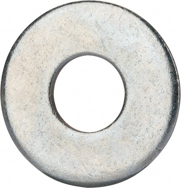Value Collection - 3/4" Screw, Grade 2 Steel USS Flat Washer - 0.805" ID x 2.03" OD, 0.177" Thick, Zinc-Plated Finish - Exact Tooling