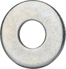Value Collection - 3/4" Screw, Grade 2 Steel USS Flat Washer - 0.805" ID x 2.03" OD, 0.177" Thick, Zinc-Plated Finish - Exact Tooling