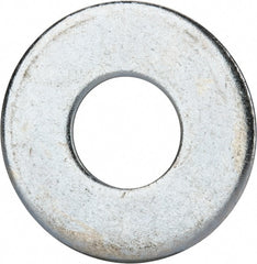 Value Collection - 1" Screw, Grade 2 Steel USS Flat Washer - 1.055" ID x 2.53" OD, 0.192" Thick, Zinc-Plated Finish - Exact Tooling