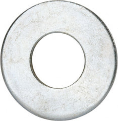 Value Collection - 1-1/4" Screw, Grade 2 Steel USS Flat Washer - 1.368" ID x 3.03" OD, 0.192" Thick, Zinc-Plated Finish - Exact Tooling