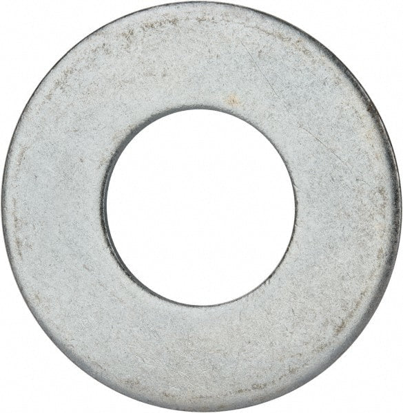 Value Collection - 1-3/4" Screw, Grade 2 Steel USS Flat Washer - 1.865" ID x 4.045" OD, 0.213" Thick, Zinc-Plated Finish - Exact Tooling