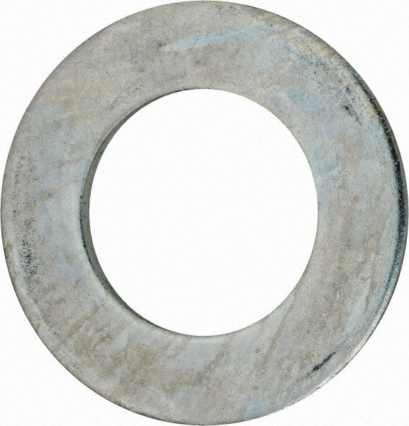 Value Collection - 3" Screw, Grade 2 Steel USS Flat Washer - 3.115" ID x 5.565" OD, 0.327" Thick, Zinc-Plated Finish - Exact Tooling