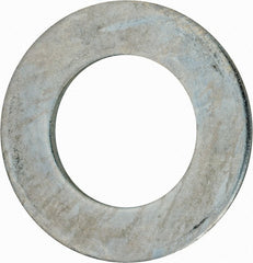 Value Collection - 3" Screw, Grade 2 Steel USS Flat Washer - 3.115" ID x 5.565" OD, 0.327" Thick, Zinc-Plated Finish - Exact Tooling