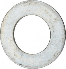 Value Collection - 3" Screw, Grade 2 Steel USS Flat Washer - 3.115" ID x 5.565" OD, 0.327" Thick, Zinc-Plated Finish - Exact Tooling
