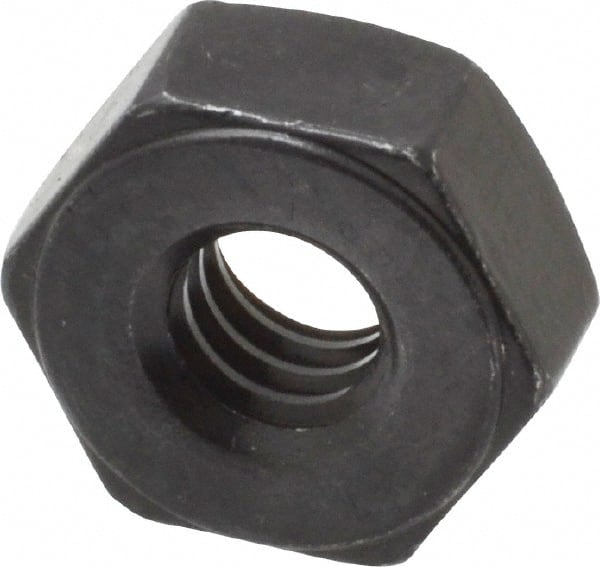Value Collection - 1/4-20 UNC Steel Right Hand Heavy Hex Nut - 1/2" Across Flats, 15/64" High, Uncoated, 2B Class of Fit - Exact Tooling
