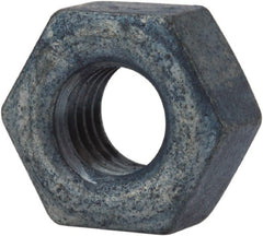Value Collection - 3/8-16 UNC Steel Right Hand Heavy Hex Nut - 11/16" Across Flats, 23/64" High, Galvanized Finish - Exact Tooling